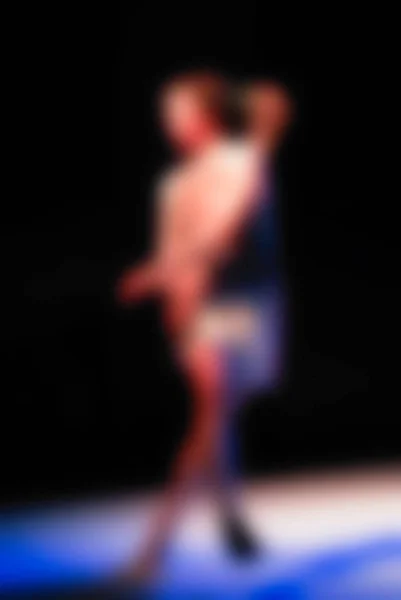 Contemporary dance performance bokeh blur background — Stock Photo, Image