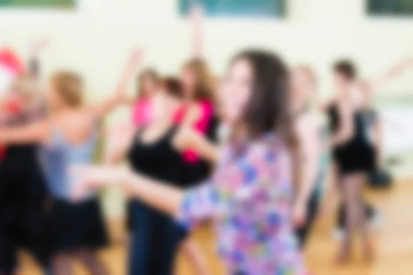 Clase de danza para mujeres fondo borroso —  Fotos de Stock