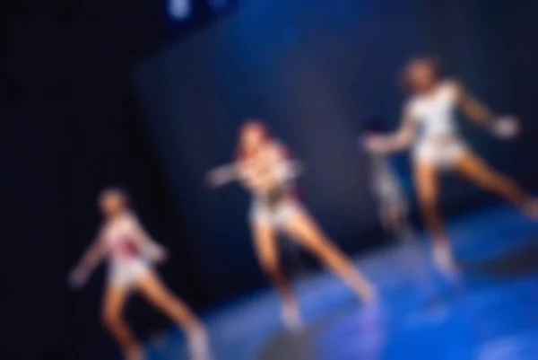 Zeitgenössische Tanzperformance Bokeh Unschärfe Hintergrund — Stockfoto