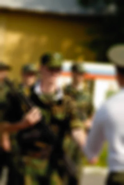 Russian army theme blur background — Stock Photo, Image