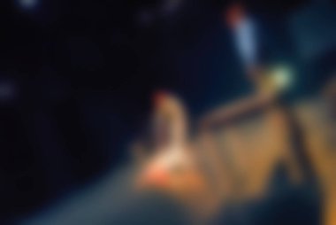 Çağdaş dans performans bokeh arka plan bulanıklık