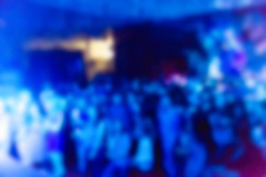 İnsanların konserinde arka plan bulanıklık