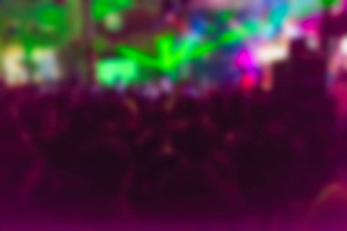 İnsanların konserinde arka plan bulanıklık