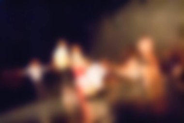 Çağdaş dans performans bokeh arka plan bulanıklık