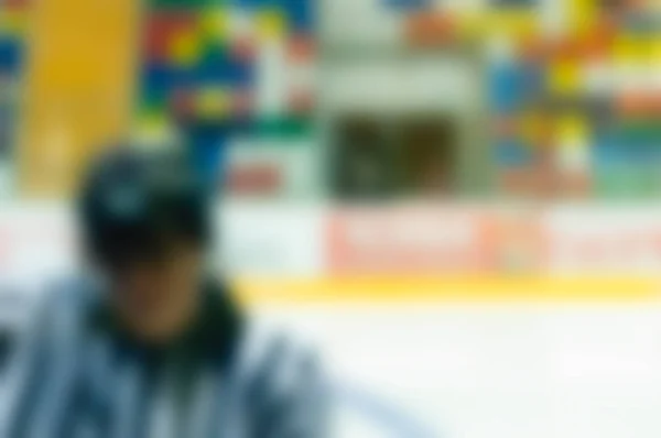 Abstract blur of ice hockey players at tournament play — Stock Photo, Image