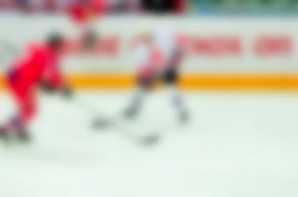 Abstract blur of ice hockey players at tournament play — Stock Photo, Image