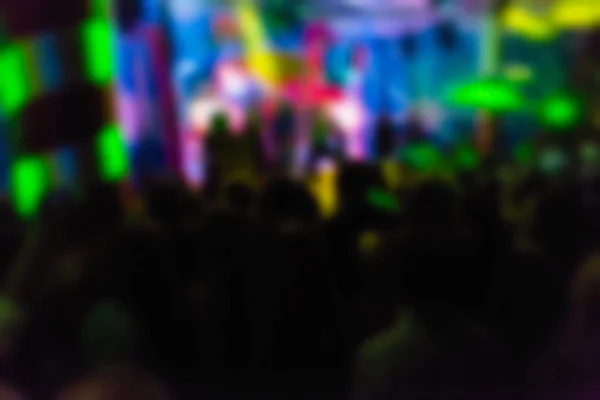 Blur background of people at the concert — Stock Photo, Image