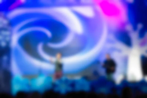 Blur background of people at the dj concert — Stock Photo, Image