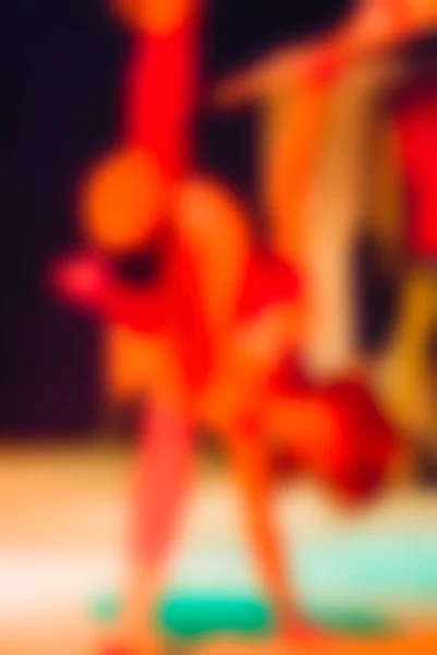 Zeitgenössische Tanzperformance Thema verschwimmen Hintergrund — Stockfoto
