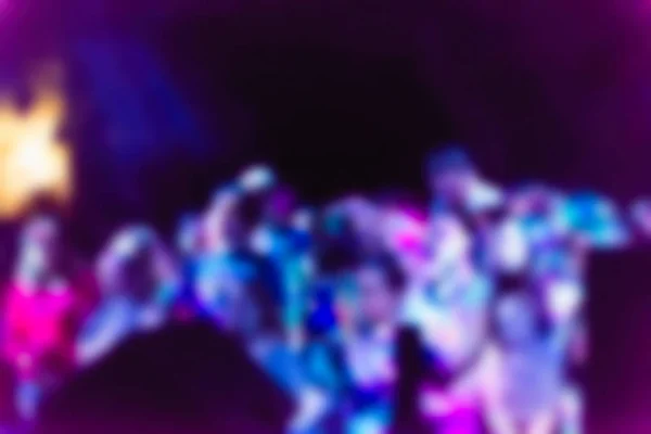 Blur background of people at the concert — Stock Photo, Image