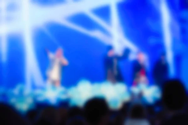 Blur background of people at the dj concert — Stock Photo, Image