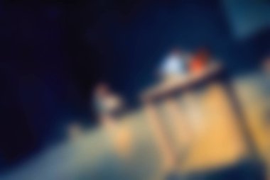 Çağdaş dans performans bokeh arka plan bulanıklık