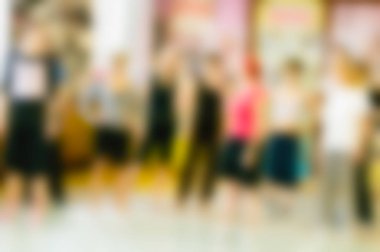 Dans okulu Tema arka plan bulanıklık