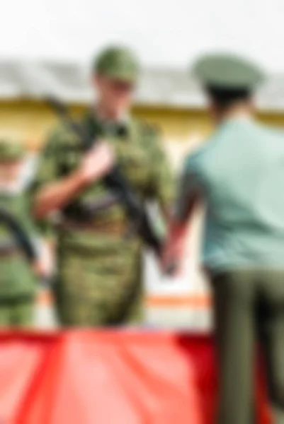 Russian army theme blur background — Stock Photo, Image