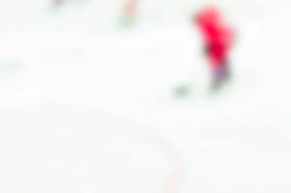 Abstract blur of ice hockey players at tournament play — Stock Photo, Image