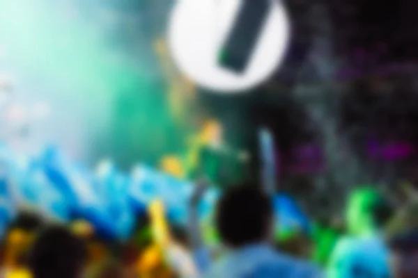 Blur background of people at the dj concert — Stock Photo, Image