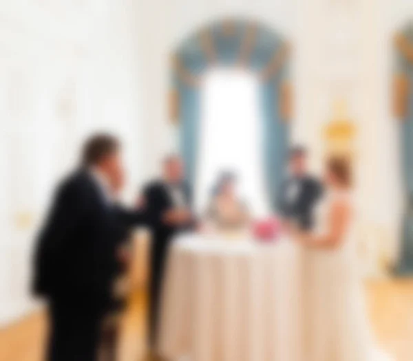 Bröllop ceremoni tema oskärpa bakgrund — Stockfoto