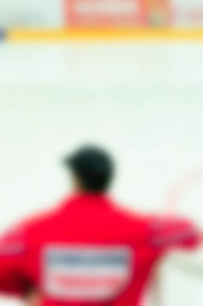 Abstract blur of ice hockey players at tournament play — Stock Photo, Image