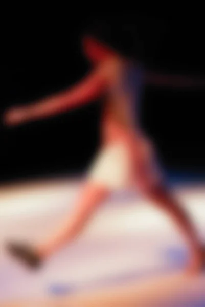 Zeitgenössische Tanzperformance Bokeh Unschärfe Hintergrund — Stockfoto
