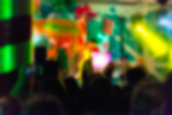 Blur background of people at the concert — Stock Photo, Image