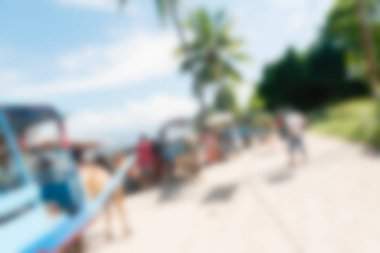 Bali Endonezya Seyahat tema bulanıklık arka plan