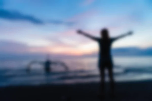 Bali indonesien reisethema verschwimmen hintergrund — Stockfoto