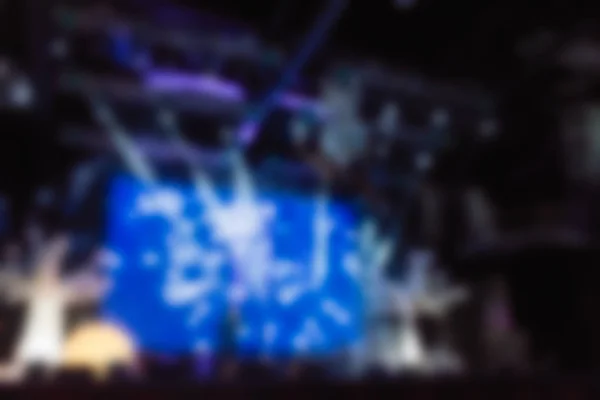 Blur background of people at the dj concert — Stock Photo, Image