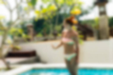 Bali Endonezya Seyahat tema bulanıklık arka plan