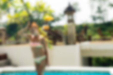 Bali Endonezya Seyahat tema bulanıklık arka plan