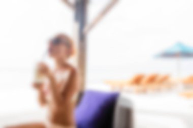 Gili Trawangan Bali Endonezya Seyahat tema bulanıklık arka plan