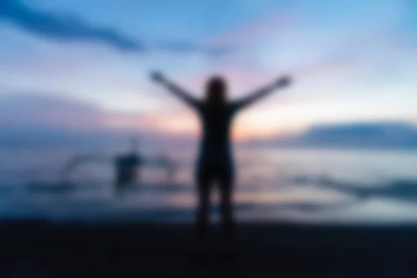 Bali indonesien reisethema verschwimmen hintergrund — Stockfoto