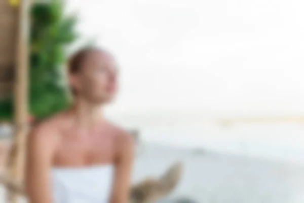 Gili Trawangan Bali Indonesia Travel theme blur background — Stock Photo, Image