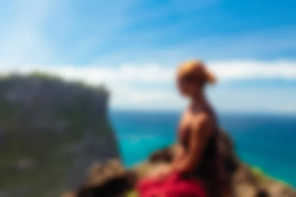 Bali Indonesië reizen thema vervagen achtergrond — Stockfoto