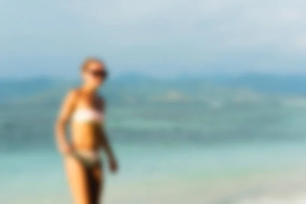 Gili Trawangan Bali Indonesia Travel theme blur background — Stock Photo, Image