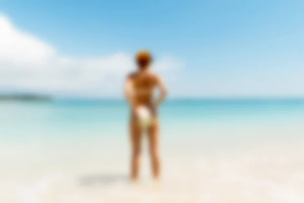 Gili Trawangan Bali Indonesia Travel theme blur background — Stock Photo, Image