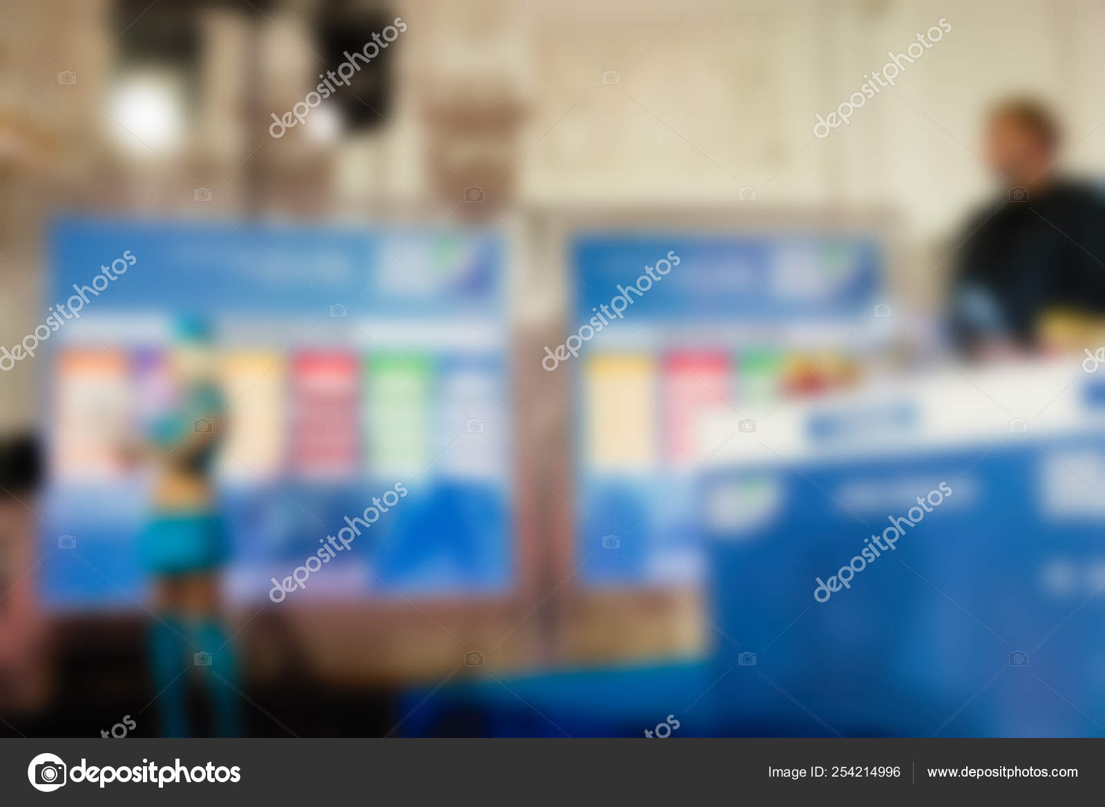 Sports world cup seeding ceremony theme blur background Stock Photo by