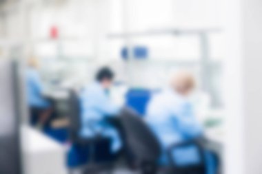 Elektronik üretim tesisi Tema arka plan bulanıklık
