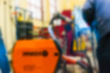 Endüstriyel Üretim Fabrikası Tema arka plan bulanıklık