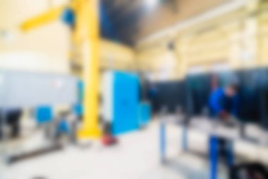 Endüstriyel Üretim Fabrikası Tema arka plan bulanıklık