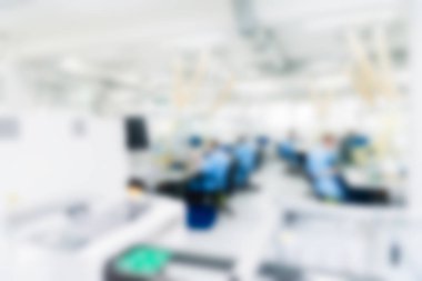 Elektronik üretim tesisi Tema arka plan bulanıklık