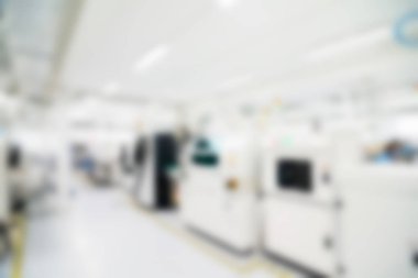 Elektronik üretim tesisi Tema arka plan bulanıklık