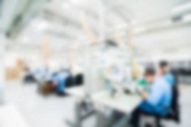 Elektronik üretim tesisi Tema arka plan bulanıklık