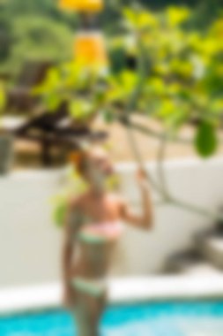 Bali Endonezya Seyahat tema bulanıklık arka plan