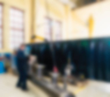 Endüstriyel Üretim Fabrikası Tema arka plan bulanıklık