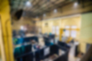 Endüstriyel Üretim Fabrikası Tema arka plan bulanıklık