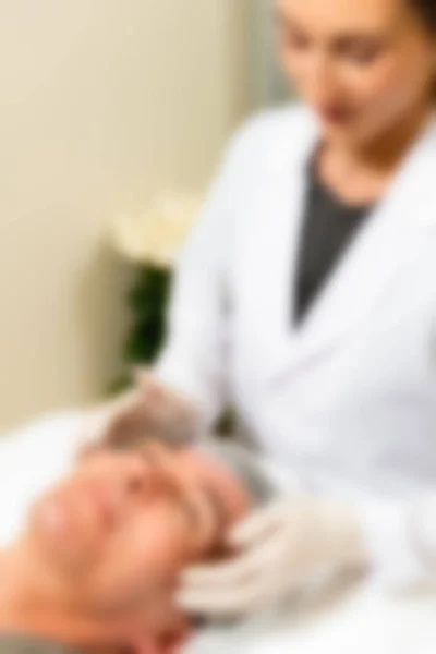 Medische cosmetologie kliniek thema achtergrond wazig — Stockfoto