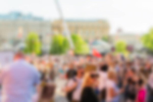 Большой размытый фон для парада толпы
