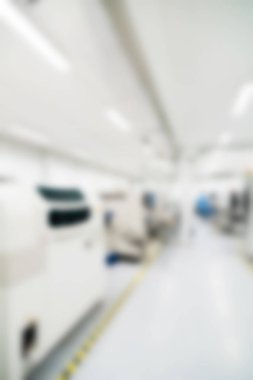 Elektronik üretim tesisi Tema arka plan bulanıklık