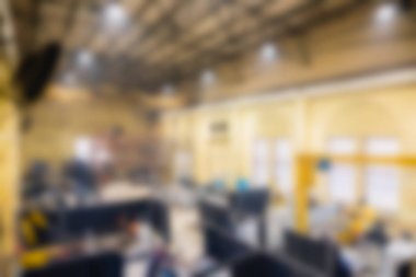 Endüstriyel Üretim Fabrikası Tema arka plan bulanıklık