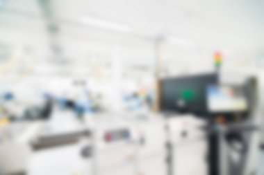 Elektronik üretim tesisi Tema arka plan bulanıklık